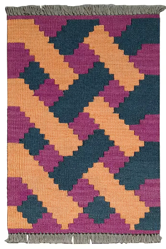 LOOMA Kelim Gashgai Teppich 62 x 42 cm