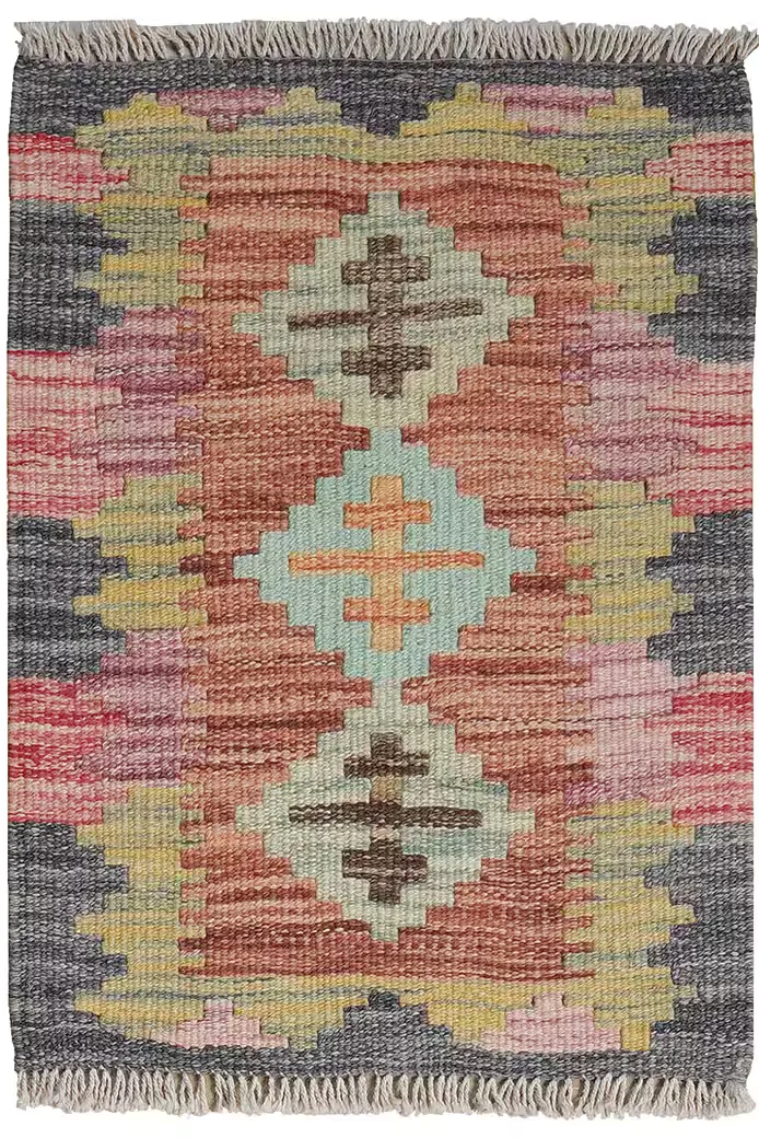 LOOMA Kelim Gashgai Teppich 61 x 45 cm