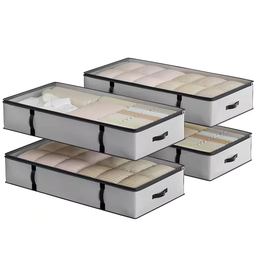 OAK&TEA Aufbewahrungstasche mit Deckel Aufbewahrungsbox für Bettdecken