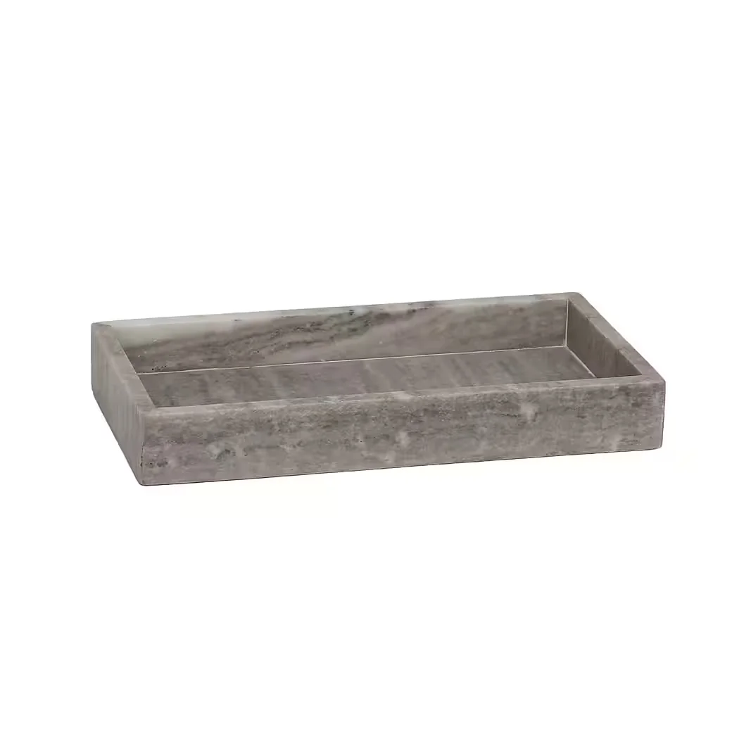 HOUSEPROUD Strict Dekotablett aus Marmor