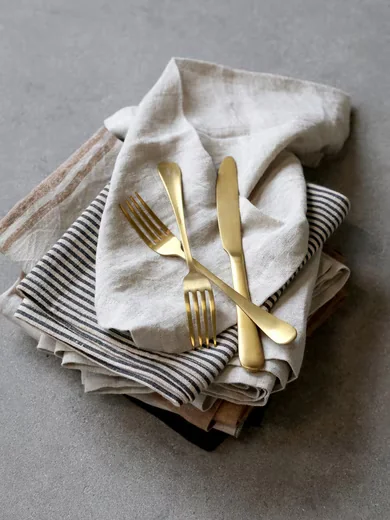 CHIC ANTIQUE Nordique Besteckset Gold 4-teilig