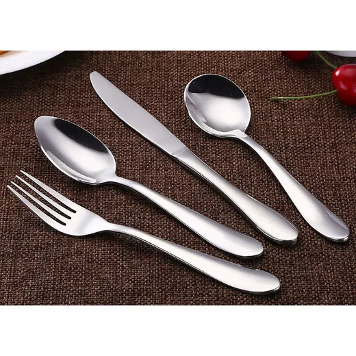 LUXUSKOLLEKTION Kinderbesteck 4-tlg 18/10 Edelstahl spülmaschinenfest