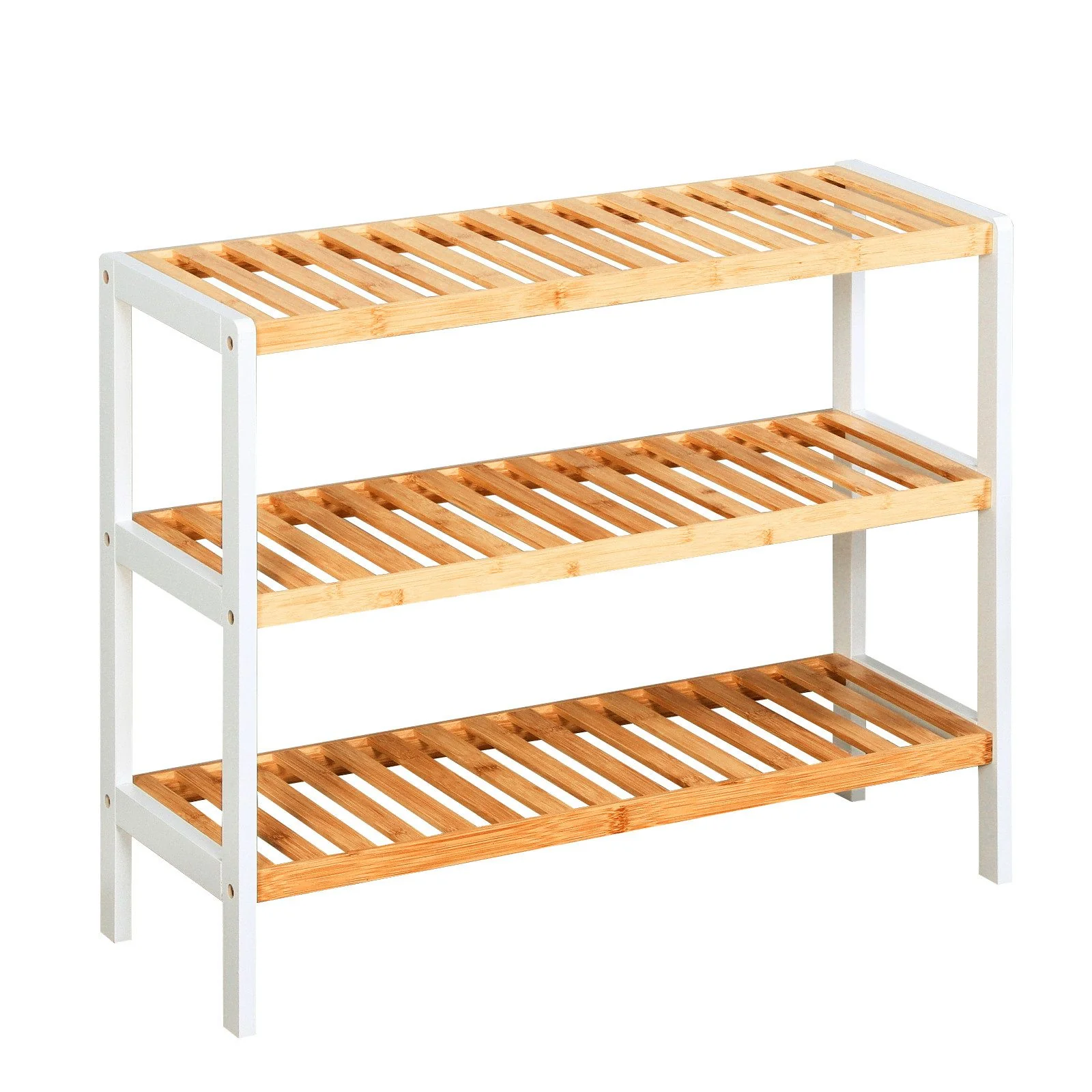 KUBUS Timber Bambus Schuhregal, 3 Etagen