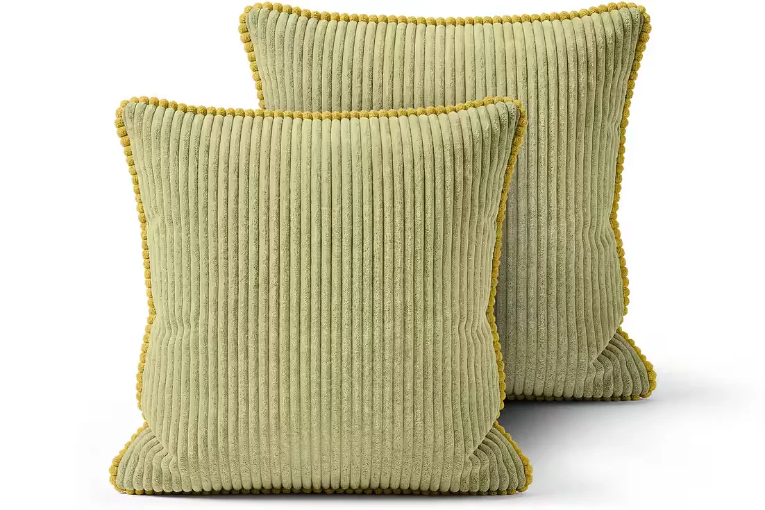 AMILIAN Dekokissen mit Füllung 2er Set Sofakissen Couchkissen