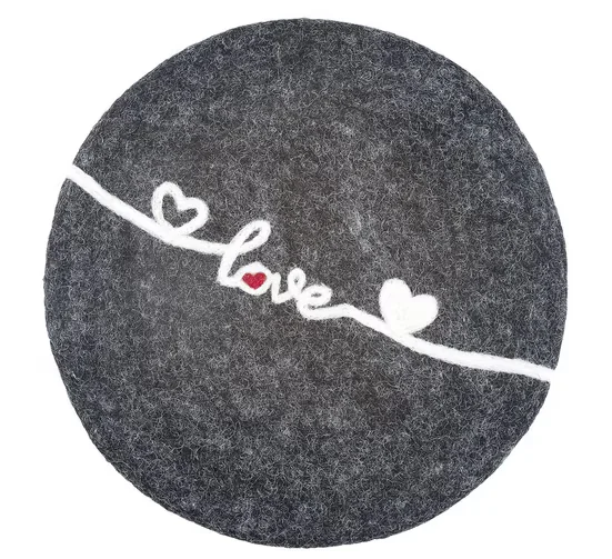 Cilio LANA LOVE Untersetzer rund Filz Schafwolle Topfuntersetzer