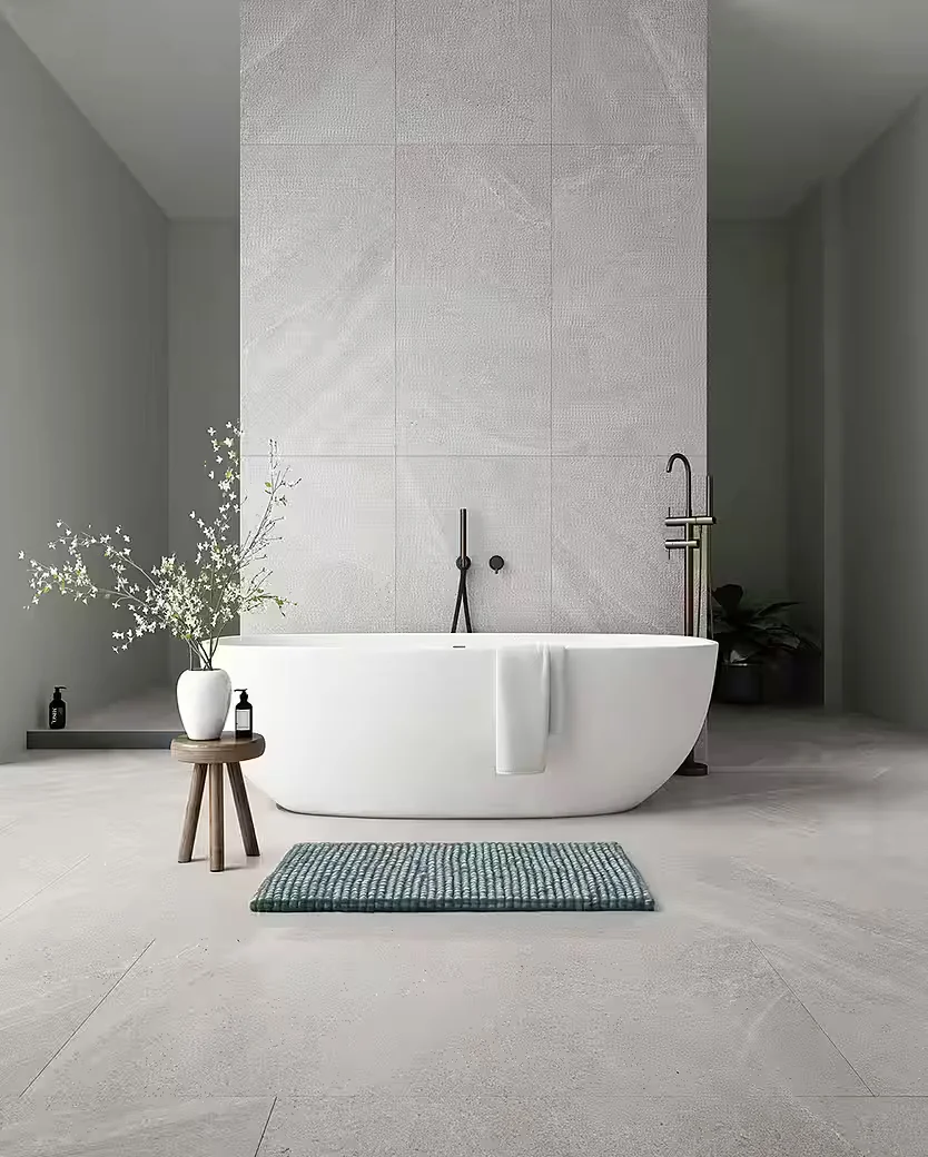 LINEA DUE Badematte Punto Uno rutschhemmend schnelltrocknend 18 mm