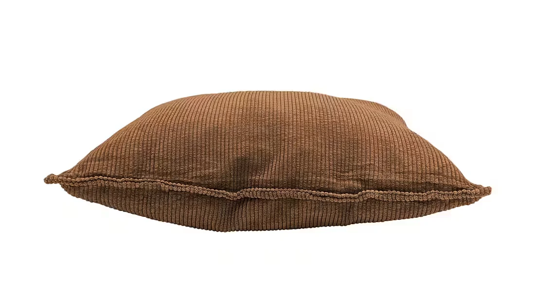 Spetebo Dekokissen Cord 2er Set 45 cm braun