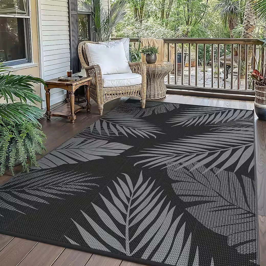 GENIMO Outdoorteppich doppelseitig, reinigbar, natürlicher Stil