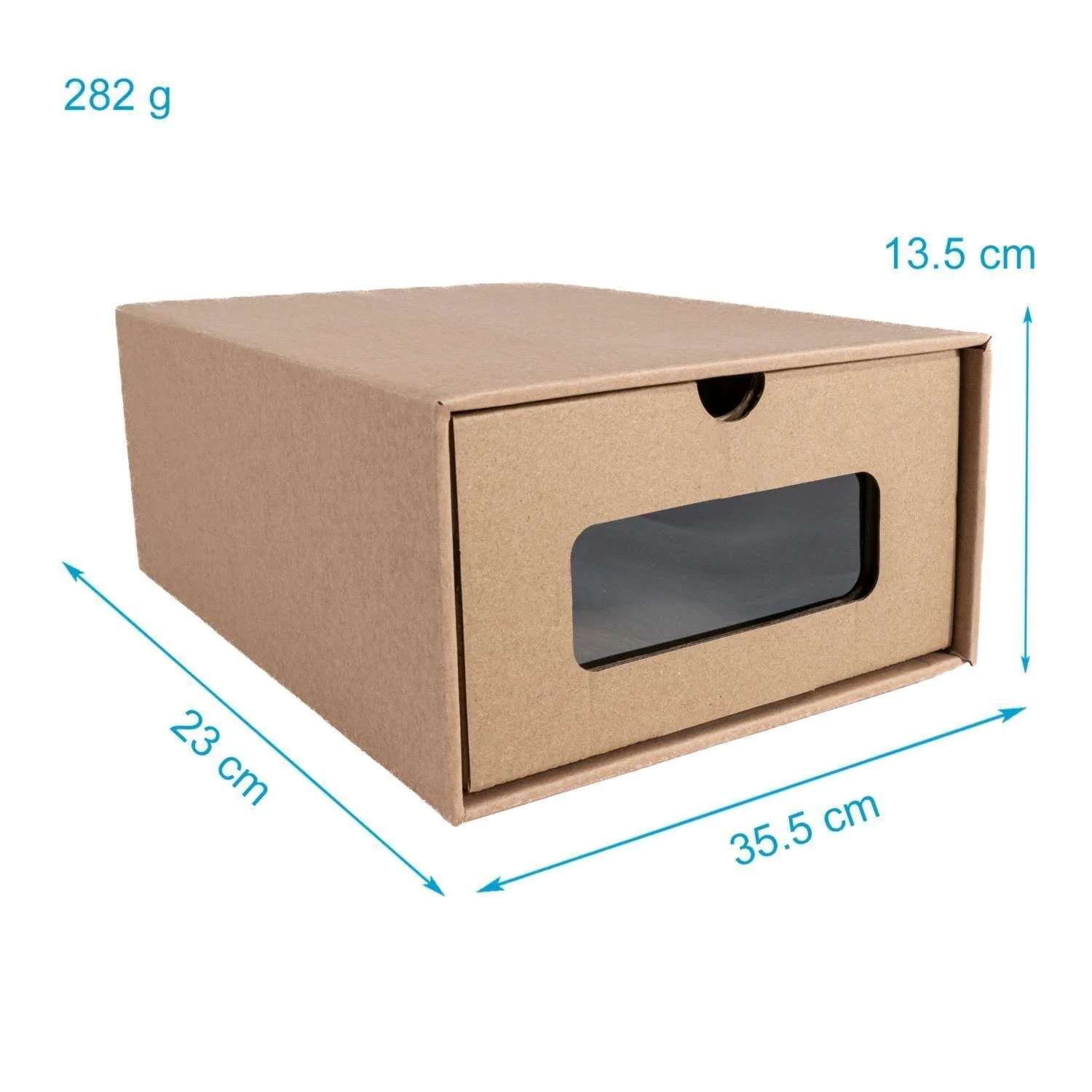 Intirilife Schuhbox transparent stapelbar Kunststoff Aufbewahrung