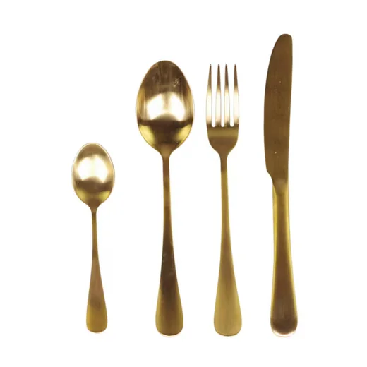 CHIC ANTIQUE Nordique Besteckset Gold 4-teilig