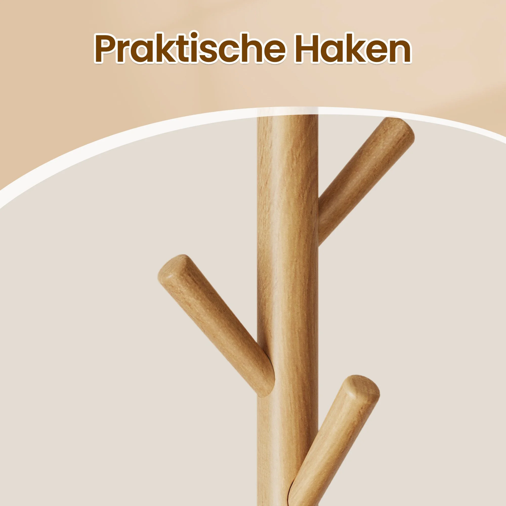 VASAGLE Garderobenständer Kleiderständer Baumform, 40 cm x 171,8 cm