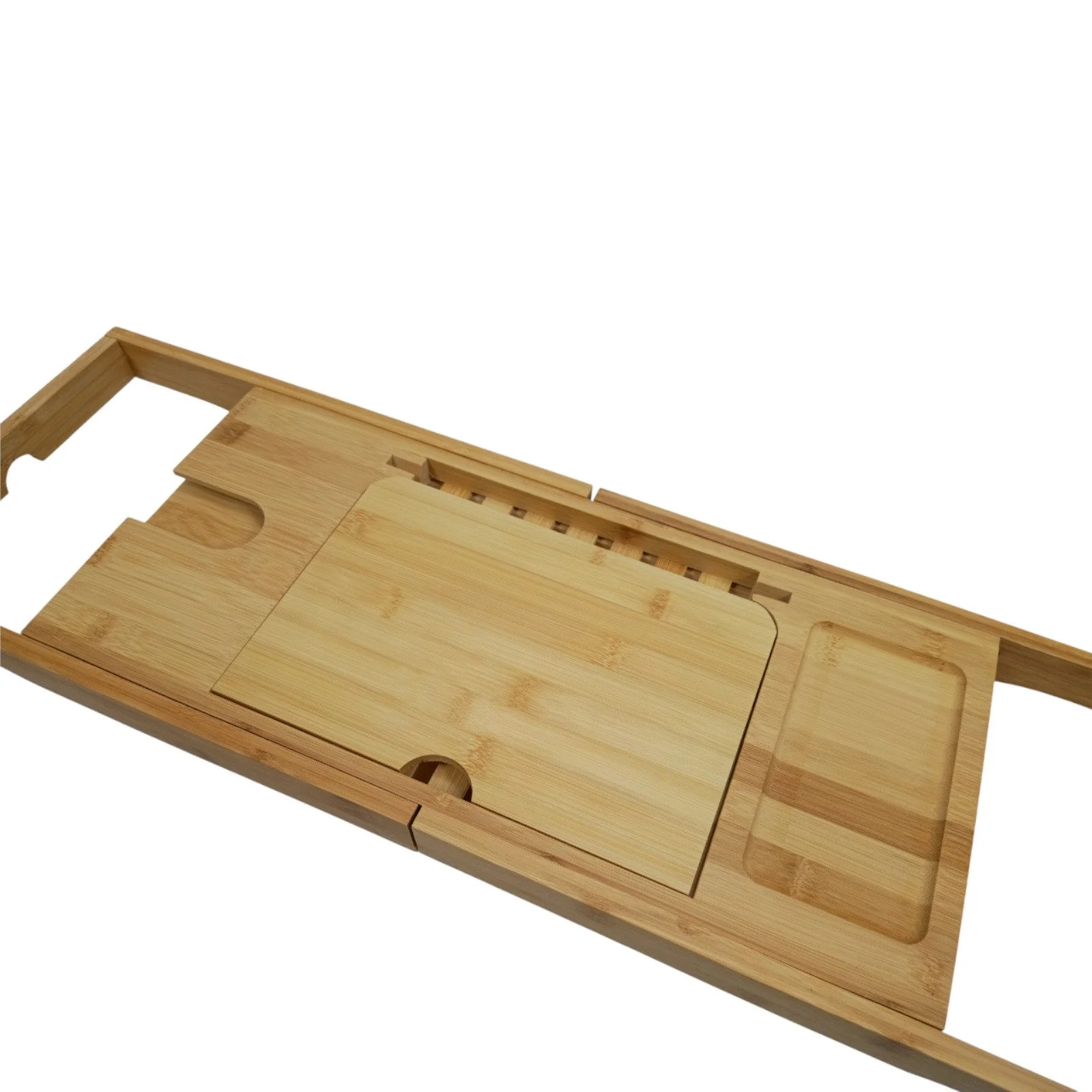 BEGRYF Badewannenablage Bambus ausziehbar 70-104 x 23,5 x 4 cm