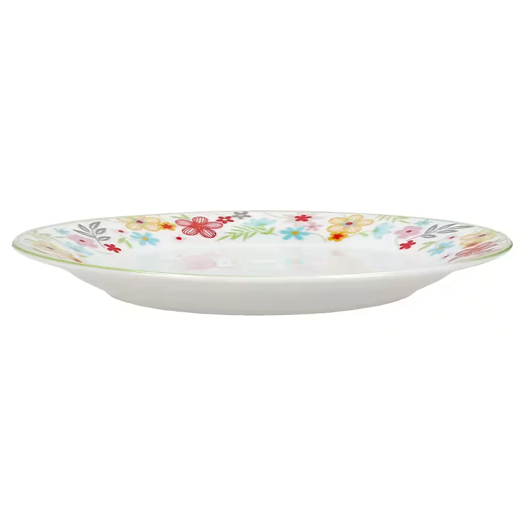 MamboCat Frühstücksteller 6er Set Blümchen bunt Kuchenteller