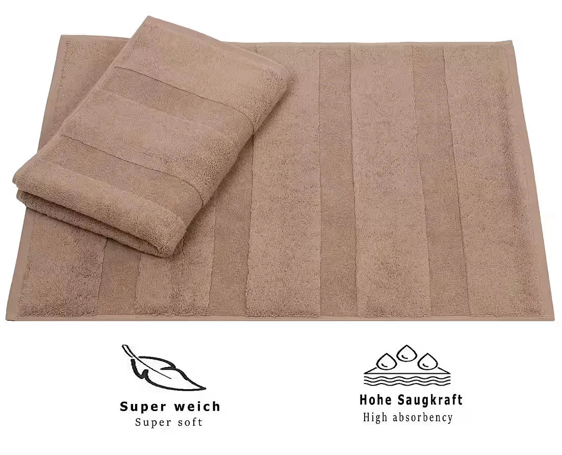 BETZ Badematte 2er Set Deluxe 50x68 cm Baumwolle strapazierfähig