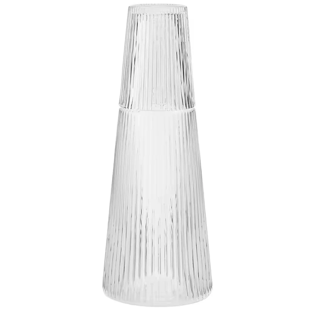 Stelton Pilastro Karaffe mit Glas 1 l