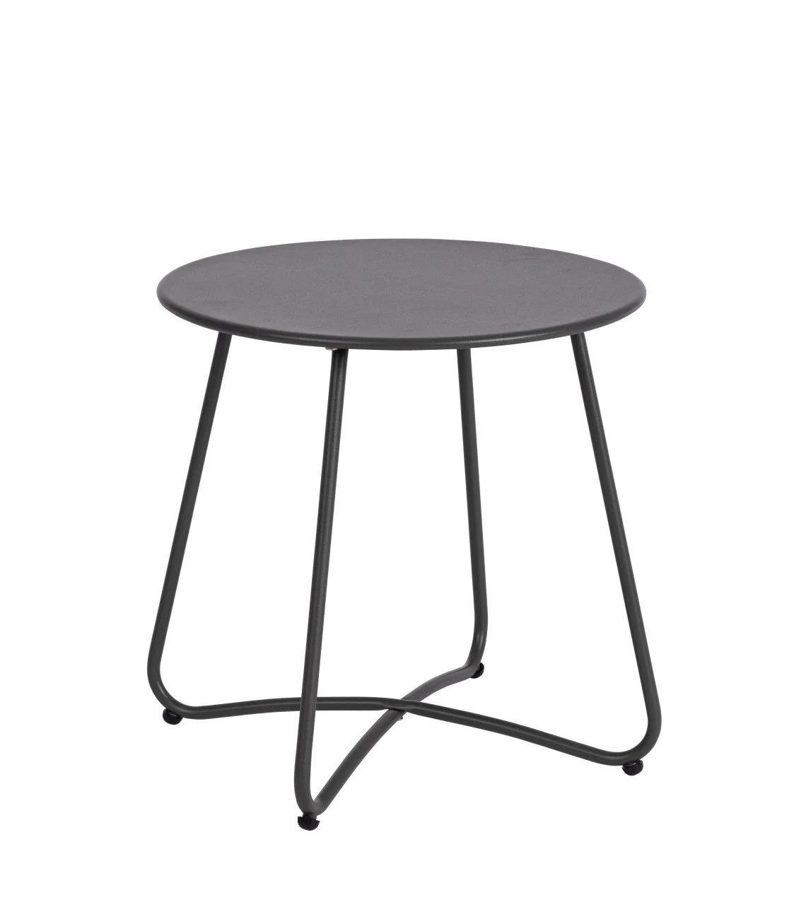 FEELING4HOME Beistelltisch Austin Metall rund 45 cm Anthrazit