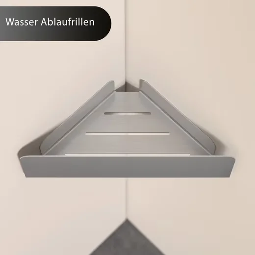 DOLVHIN Duschablage Ecke ohne Bohren Eckregal Duschregal Duschkorb