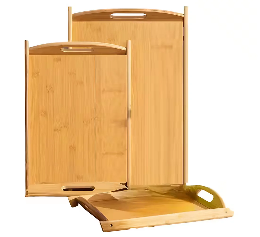 CHEFFINGER Holz-Serviertablett Set 3-teilig Dekotablett
