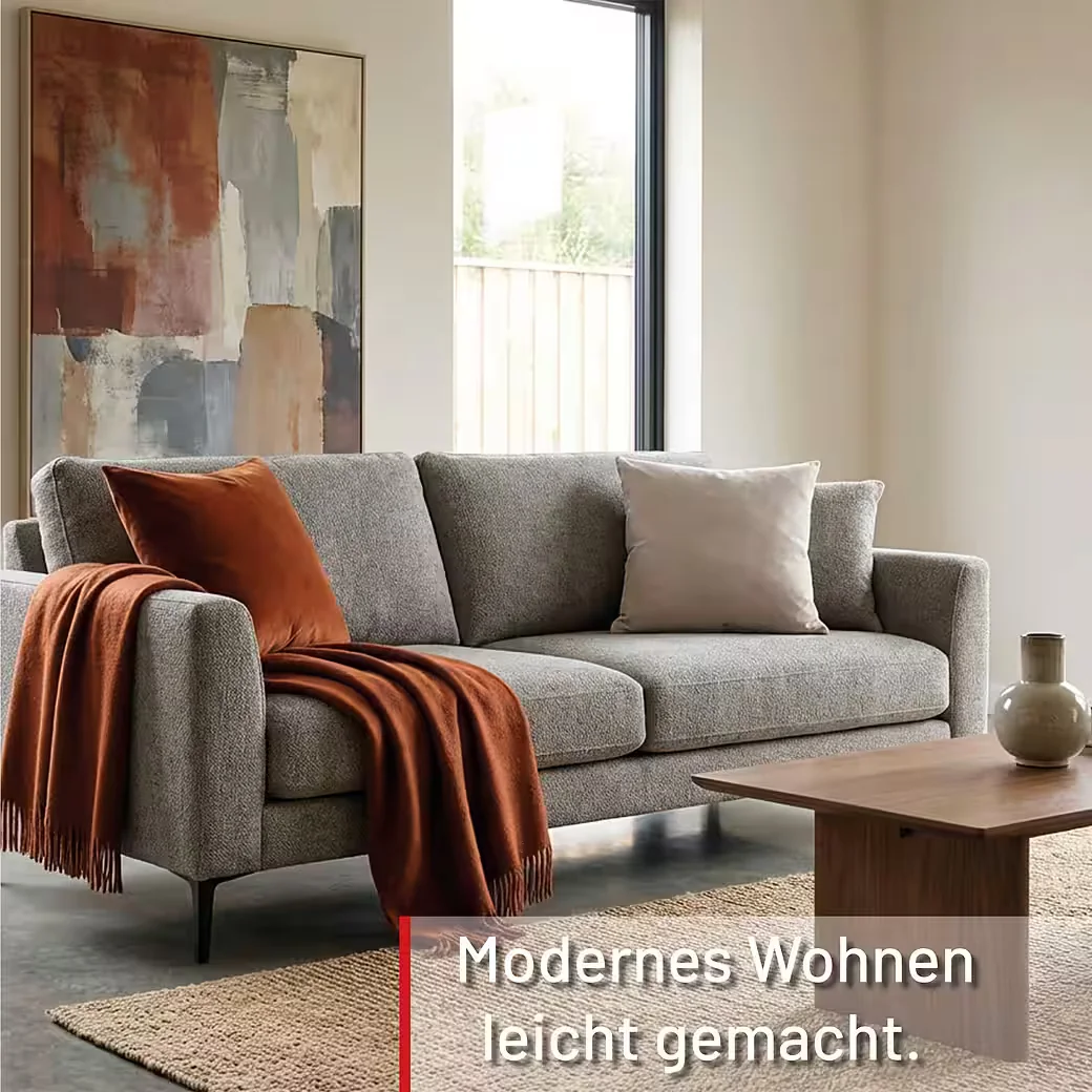DECO-RAUM Dekokissen fürs Sofa mit Füllung und Reißverschluss