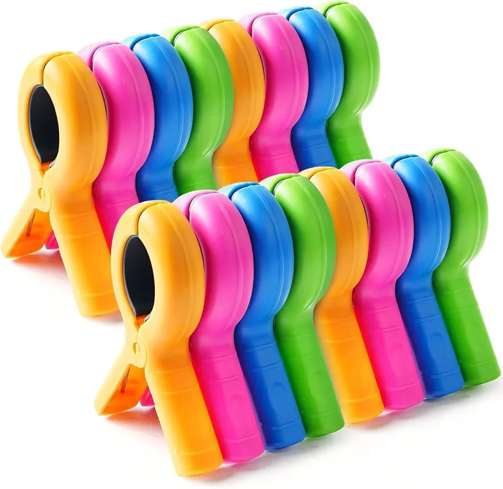 UBNFRK XL Strandtuch Clips 16 Stück Handtuchklammern Strand Pool