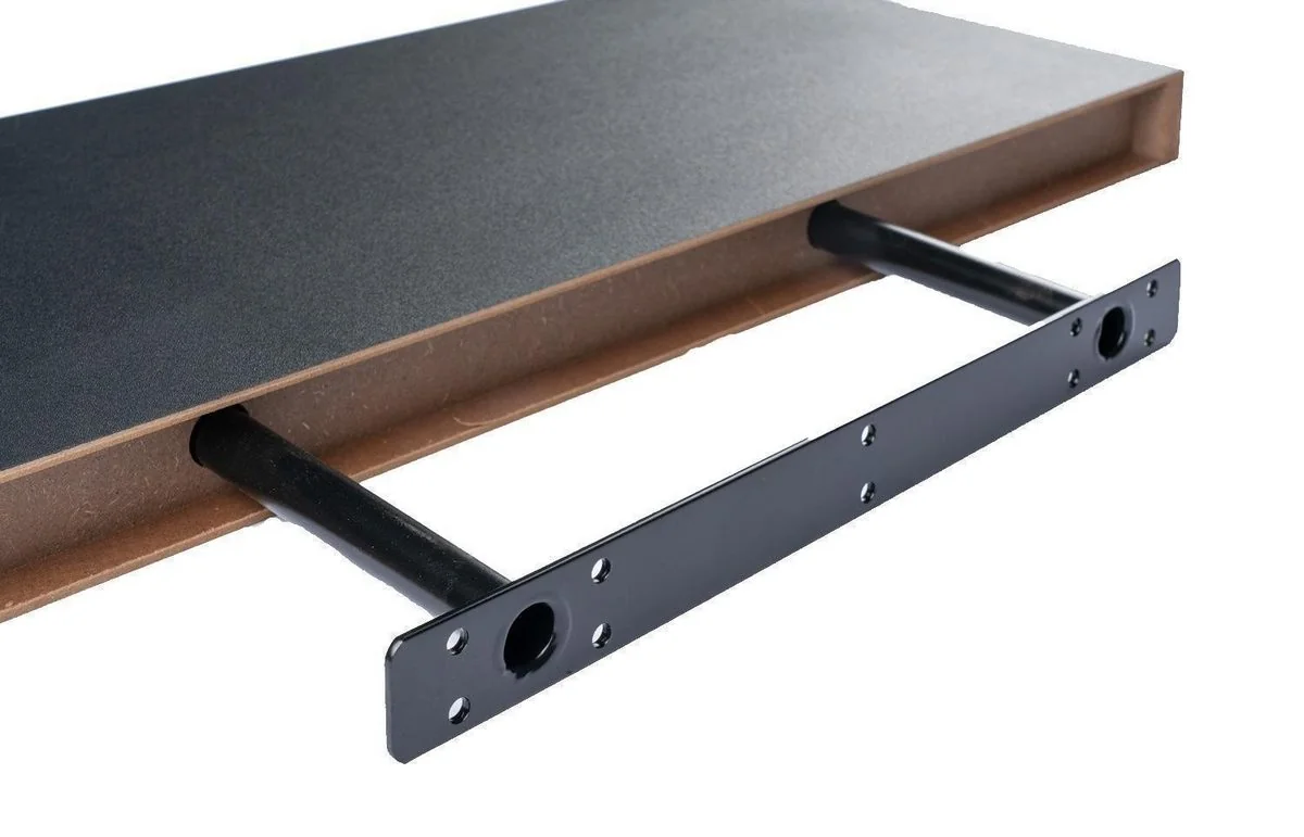 HOME4YOU Wandboard Wandregal 60 cm mit Halterung 2er Set