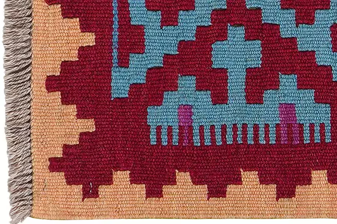 LOOMA Kelim Gashgai handgewebter Wollteppich 63 x 45 cm