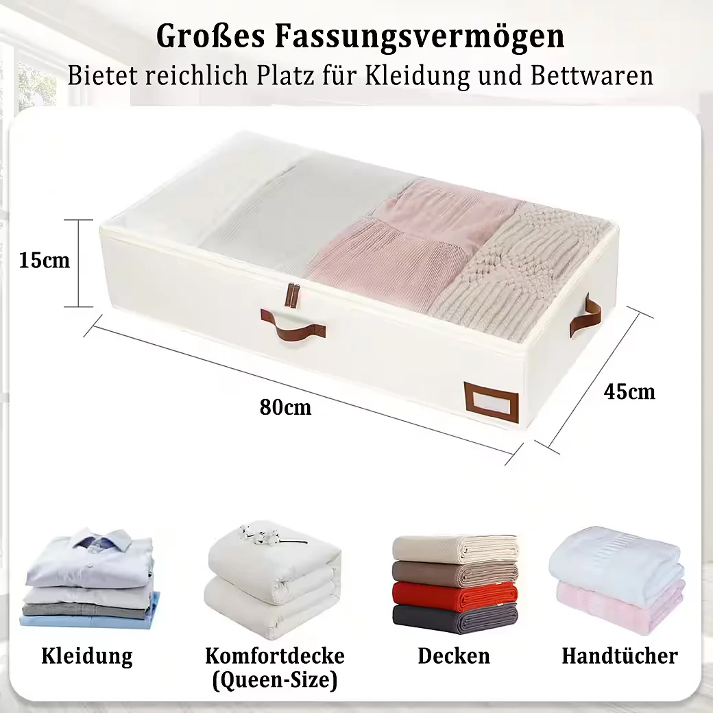 DIWZBYN Aufbewahrungsbox faltbar Unterbett Aufbewahrungstasche
