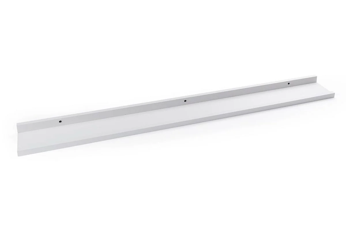 HOME4YOU Bilderleiste Wandregal Weiß matt MDF PVC