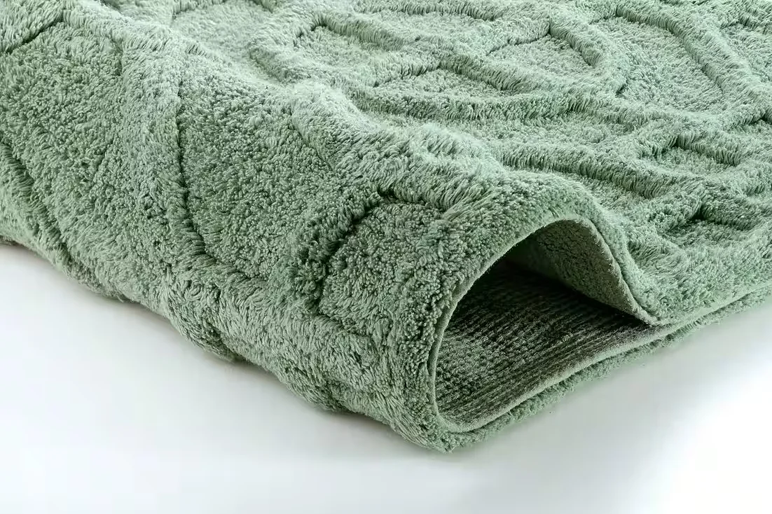 KLEINE WOLKE Badematte Mosaic rutschhemmend Baumwolle 14 mm rechteckig