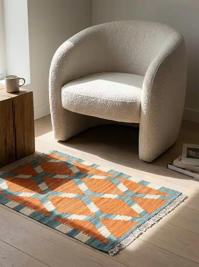 LOOMA Kelim Gashgai Teppich 64 x 44 cm Orient