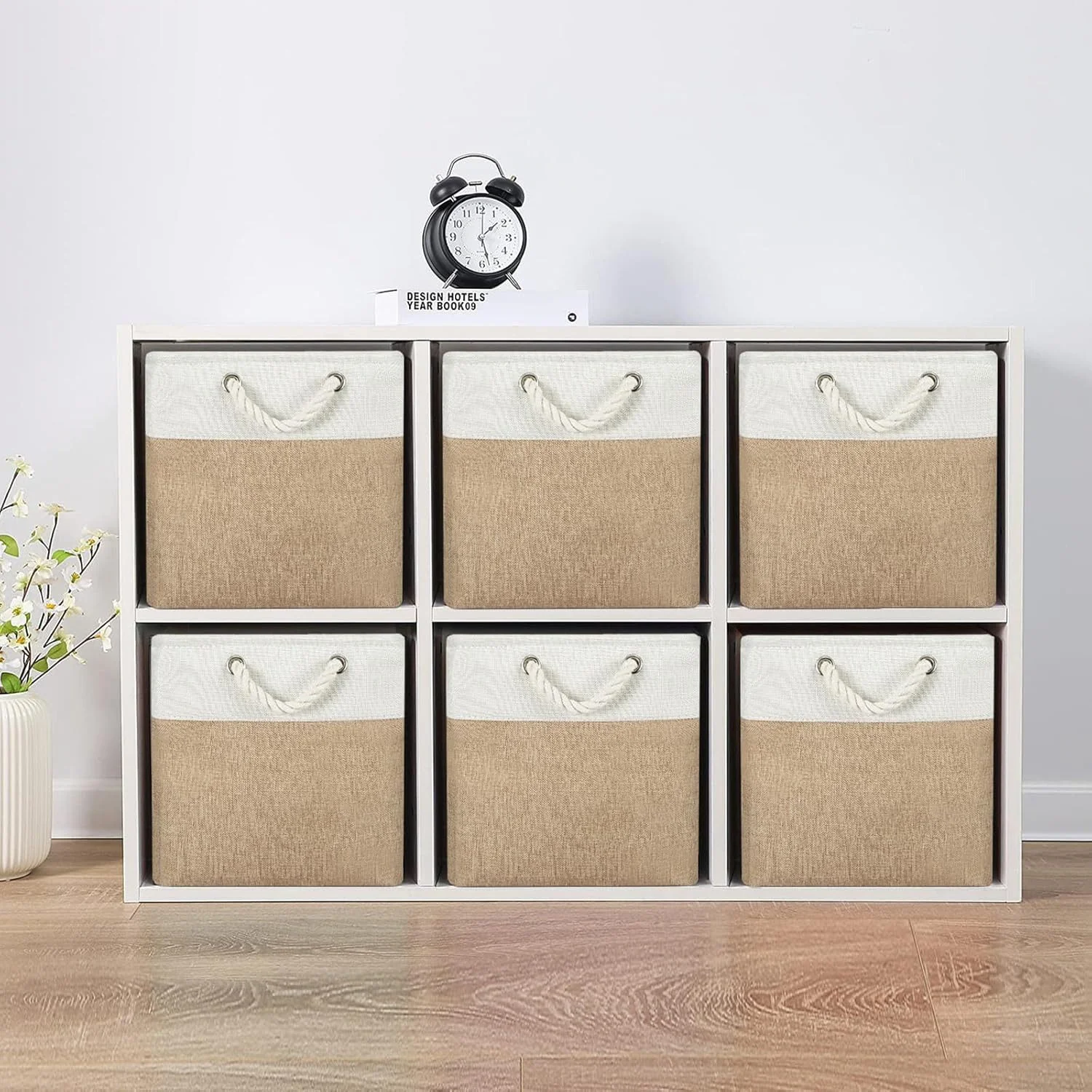 YOUYIJIA Aufbewahrungsboxen 4er Set faltbar mit Griffen