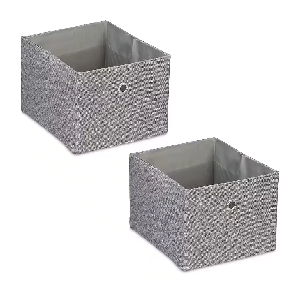 Relaxdays Aufbewahrungsboxen 2er Set