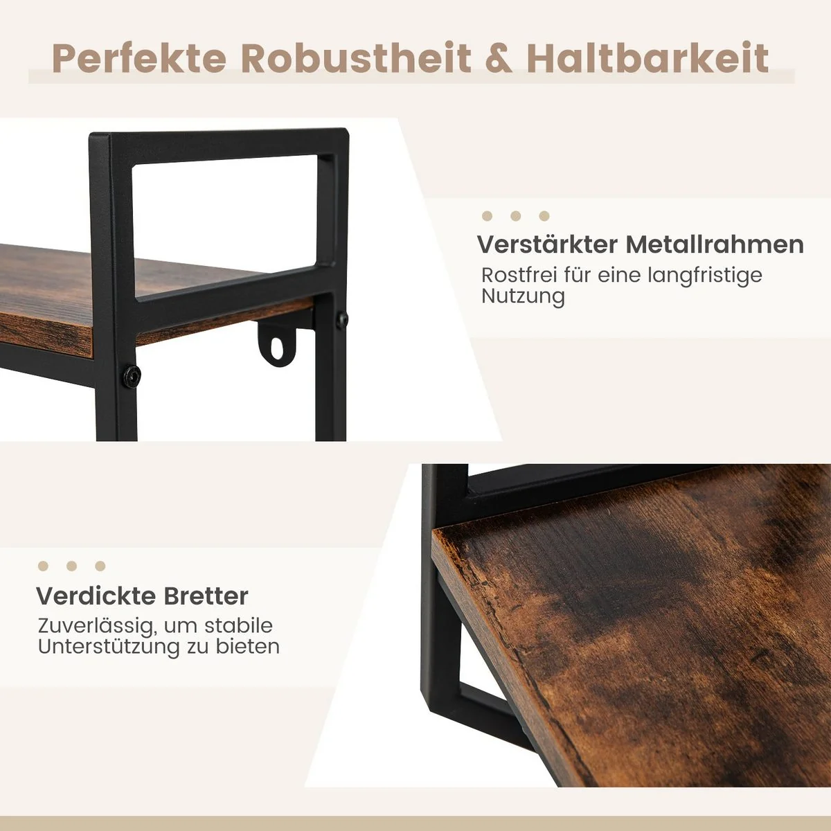 COSTWAY Wandregal Hängeregal Wandboard