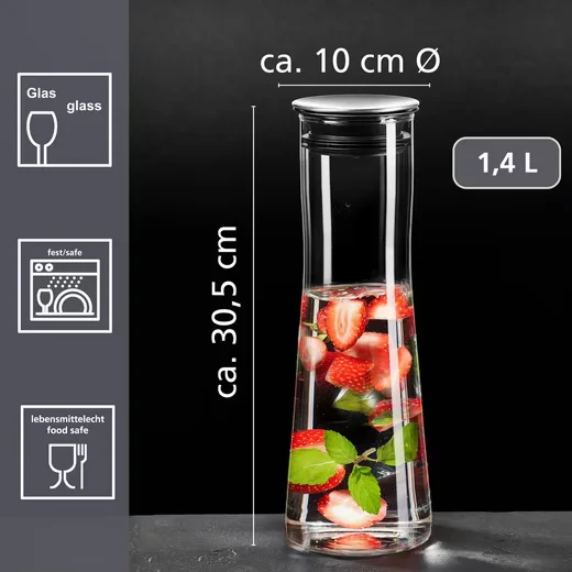 Ritzenhoff und Breker Karaffe Perfetto Wasserkaraffe Glas