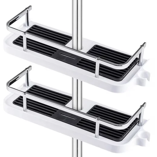 YOUYIJIA Duschablage ohne Bohren, 2er Set Duschregal Duschkorb