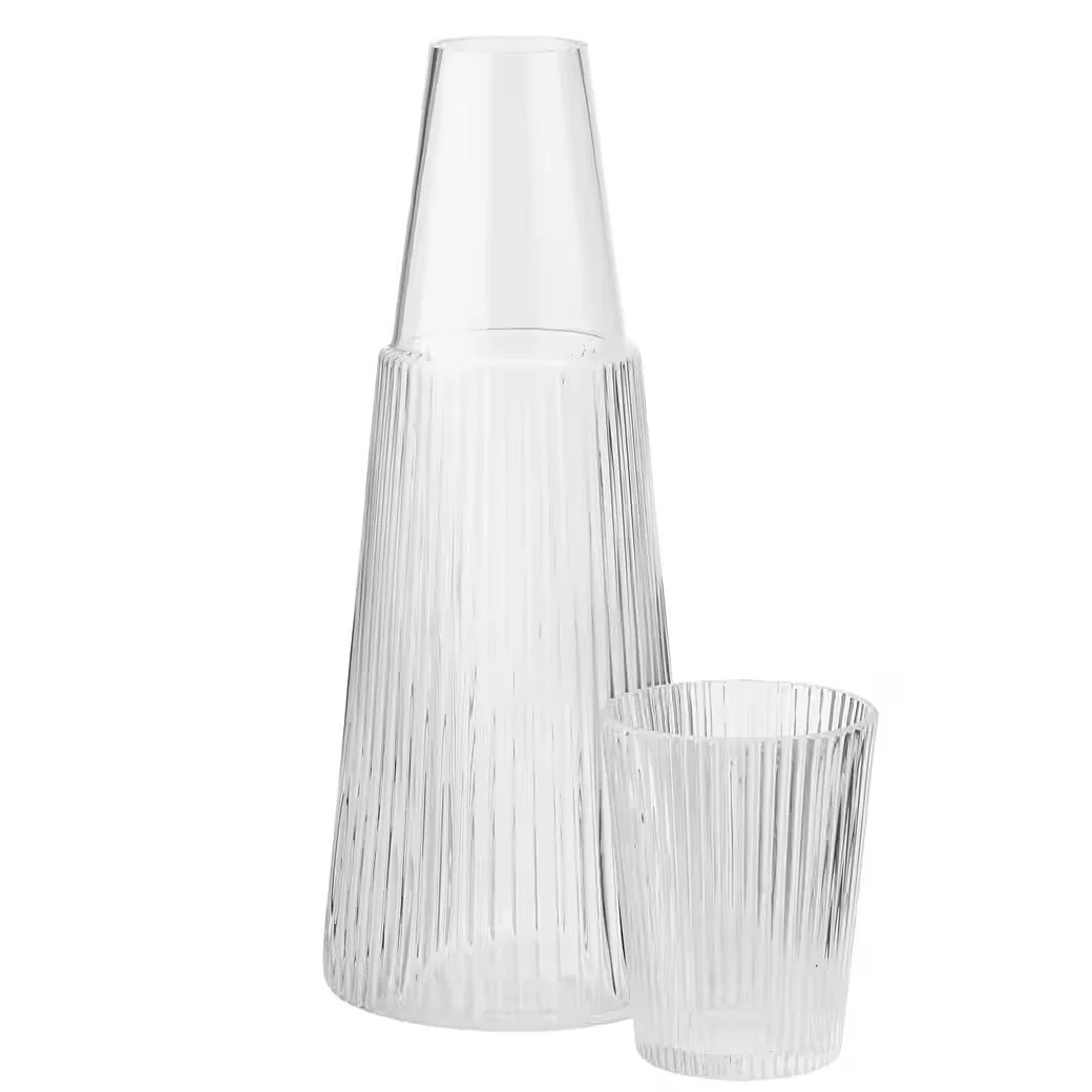 Stelton Pilastro Karaffe mit Glas 1 l