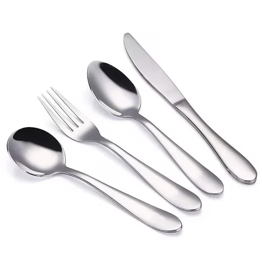 LUXUSKOLLEKTION Kinderbesteck 4-tlg 18/10 Edelstahl spülmaschinenfest
