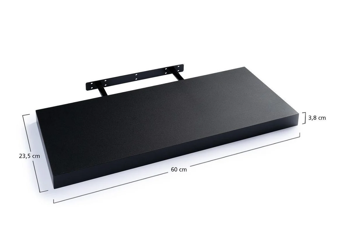 HOME4YOU Wandboard Wandregal 60 cm mit Halterung 2er Set