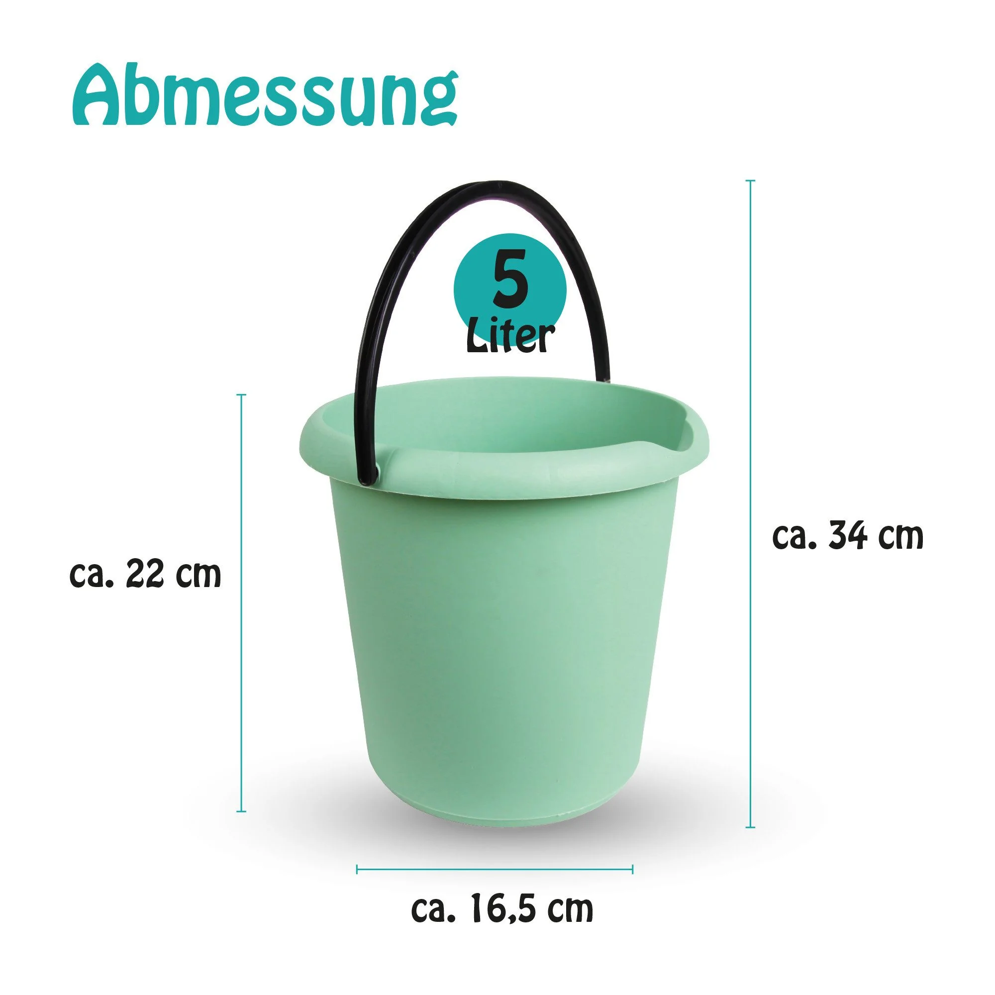 PROHOME Putzeimer 5 Liter