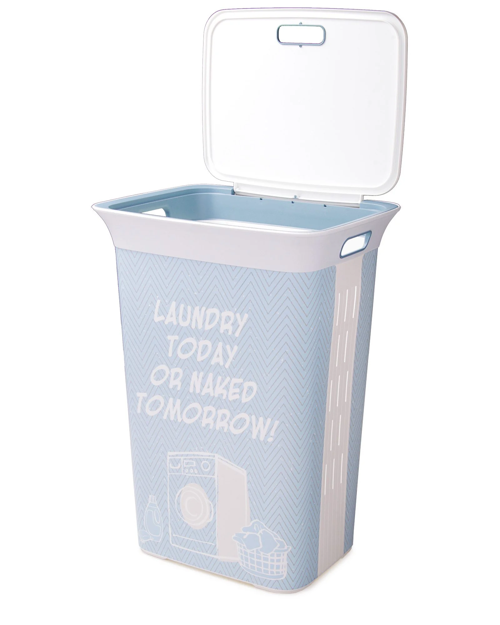 ONDIS24 Wäschekorb Wäschetruhe Moda 60 L mit Deckel und Belüftung