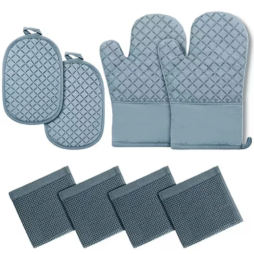 HUGERSTONE Topflappen und Backhandschuhe hitzefest 260 Grad rutschfest