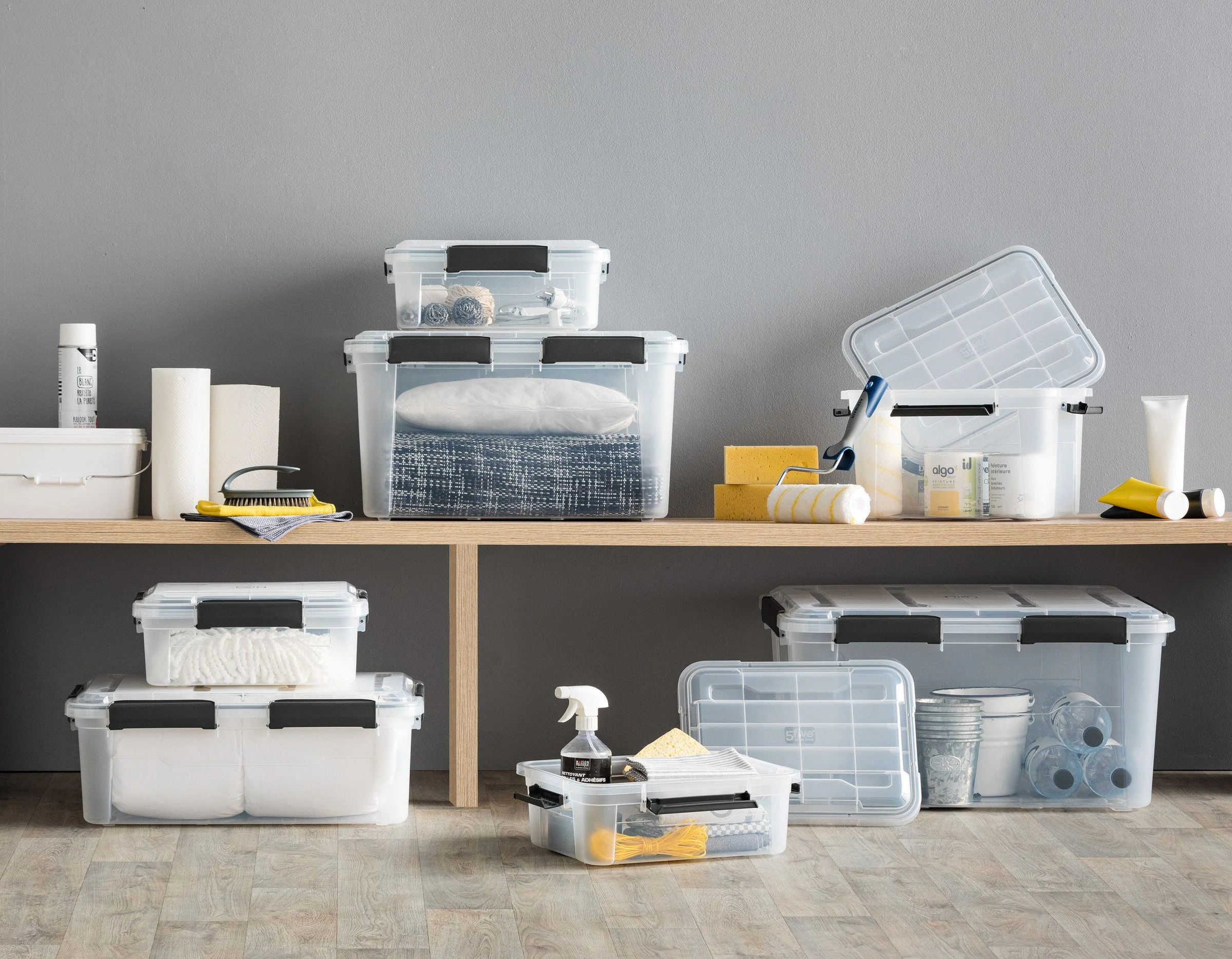 5FIVE SIMPLY SMART PROTECT Aufbewahrungsbox 18 l mit Deckel Kunststoff