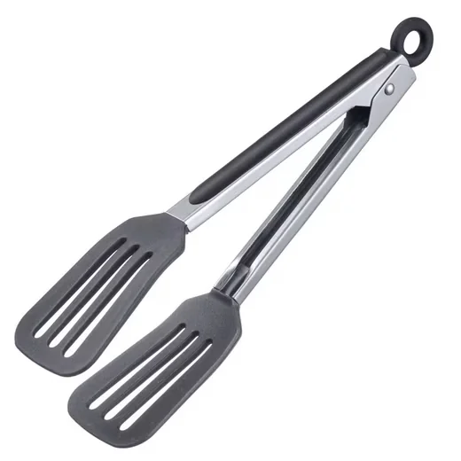 THIRU Servierzange Silikon, breite Greifflächen, Aufhängeöse, 200 Grad