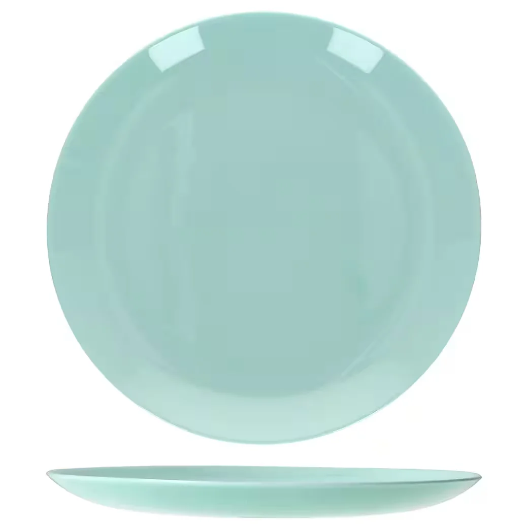 MamboCat Speiseteller 6er Set Mint Glas 24,4 cm flach
