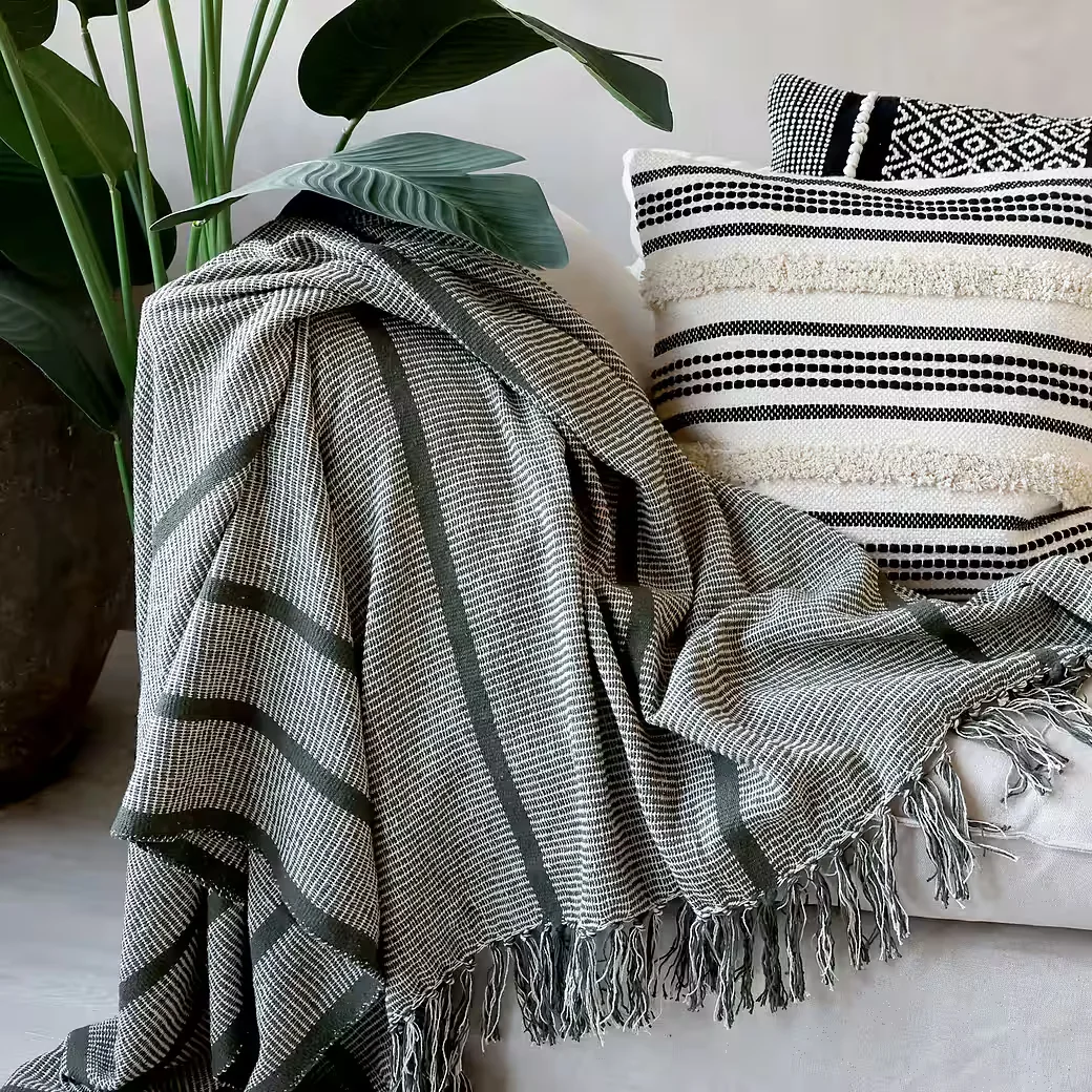 CHIC ANTIQUE Wohndecke Plaid Kuscheldecke 150x130 cm Muster
