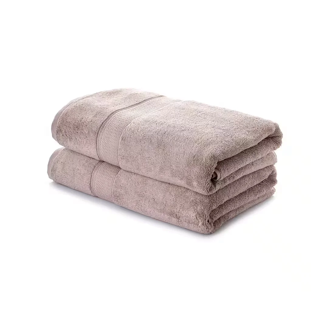 L'ESSENTIEL MAISON Badetücher Whitney Check 2er Set, Modal-Baumwolle