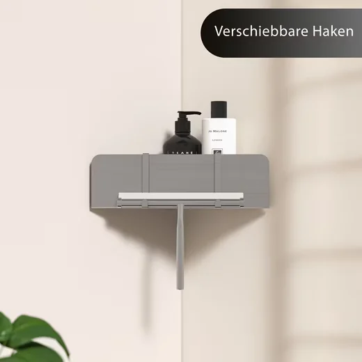 DOLVHIN Duschablage Ecke ohne Bohren Eckregal Duschregal Duschkorb