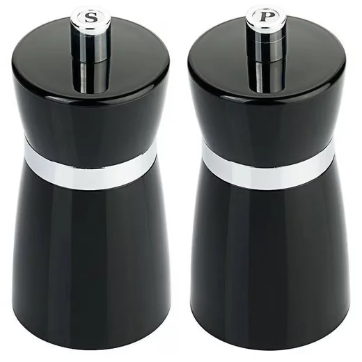 Contacto Salz- und Pfeffermühlen-Set schwarz 10 cm