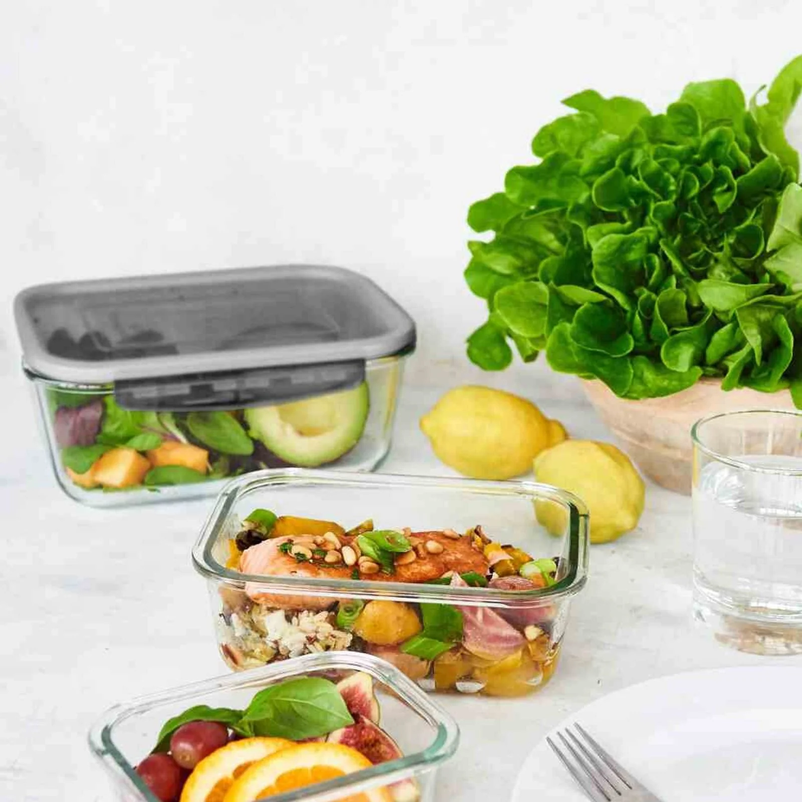 GASTROMAX Glas-Frischhaltedose 0,75 l mit Deckel