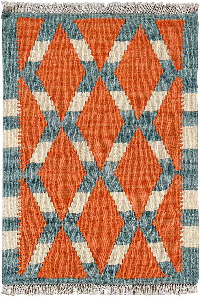 LOOMA Kelim Gashgai Teppich 64 x 44 cm Orient